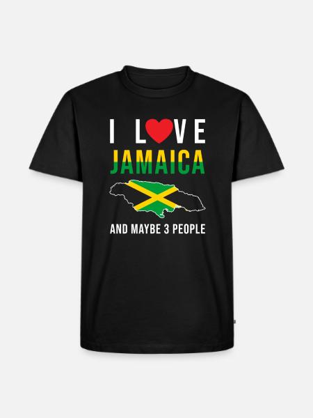 Jamaïque j'aime la Jamaïque - T-shirt Premium bio Homme - noir