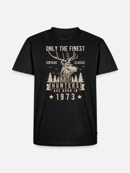 Hunter gift 1973 - Men's Premium Organic T-Shirt - black