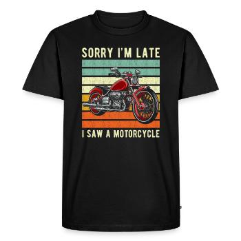Moto moto moto de cadeau - T-shirt Premium bio Homme - noir - Devant - Nico (187cm)
