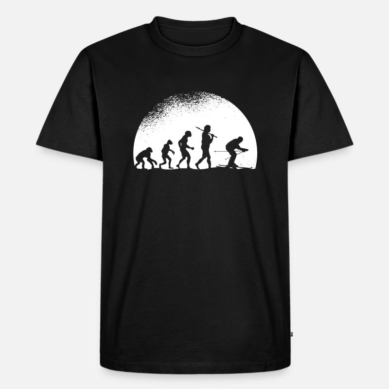 Evolution Ski - Men's Premium Organic T-Shirt - black