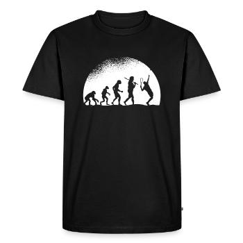 Evolution Tennis - Men's Premium Organic T-Shirt - black - Front - Nico (187cm)