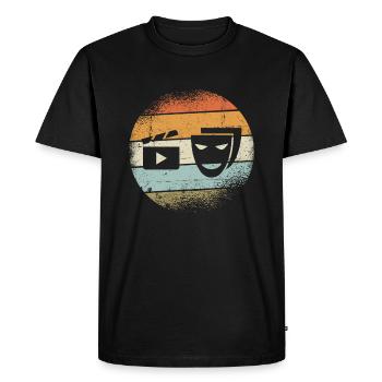 Actor Gift - Men's Premium Organic T-Shirt - black - Front - Nico (187cm)