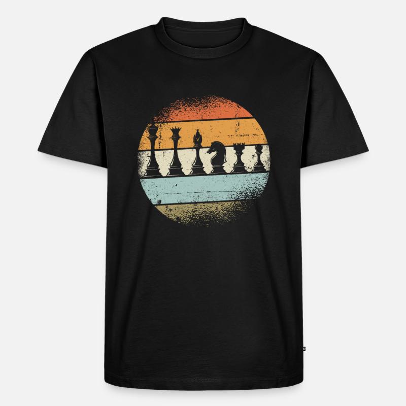 Schach Geschenk - Männer Premium Bio T-Shirt - Schwarz