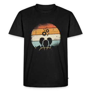 IT Manager - T-shirt Premium bio Homme - noir - Devant - Nico (187cm)