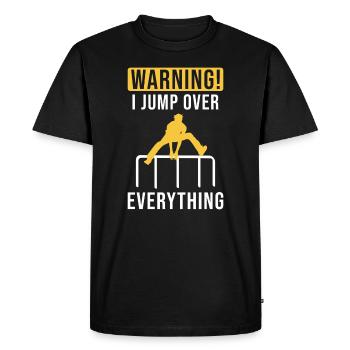 Parkour Sport - Men's Premium Organic T-Shirt - black - Front - Nico (187cm)
