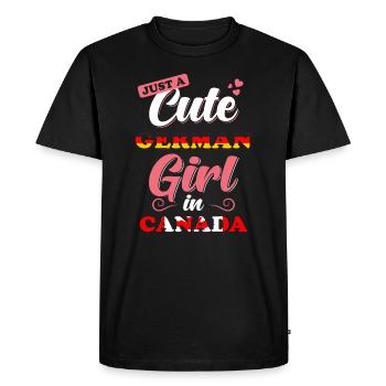 Germany Canada Saying - Men's Premium Organic T-Shirt - black - Front - Nico (187cm)