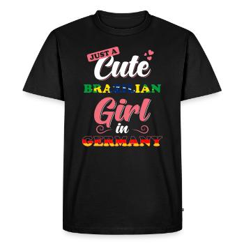 Brésil Allemagne Proverbe - T-shirt Premium bio Homme - noir - Devant - Nico (187cm)