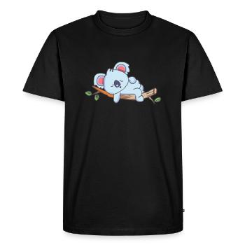 Koala dormant koala - T-shirt Premium bio Homme - noir - Devant - Nico (187cm)