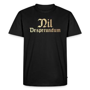 Desperandum du Nil - T-shirt Premium bio Homme - noir - Devant - Nico (187cm)