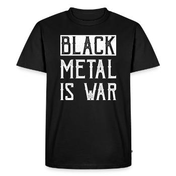 Le Black Metal, c’est la guerre - T-shirt Premium bio Homme - noir - Devant - Nico (187cm)