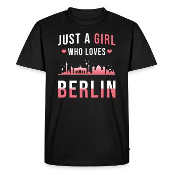 Berlin - T-shirt Premium bio Homme - noir - Devant - Nico (187cm)