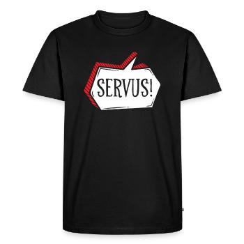 Servus - T-shirt Premium bio Homme - noir - Devant - Nico (187cm)