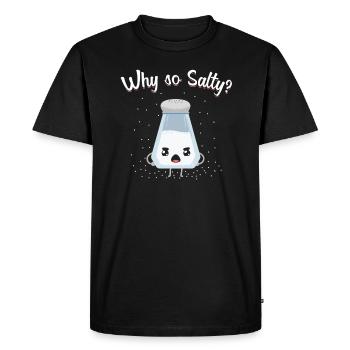 Jeu de mots salé - T-shirt Premium bio Homme - noir - Devant - Nico (187cm)