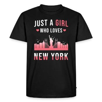 New York - T-shirt Premium bio Homme - noir - Devant - Nico (187cm)