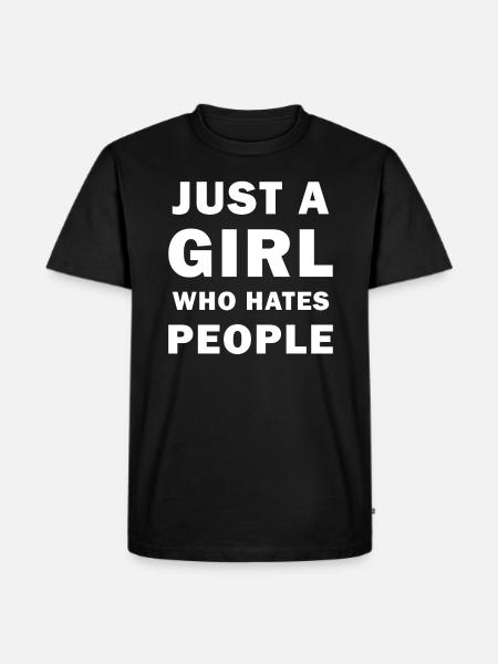 I hate people - Men's Premium Organic T-Shirt - black