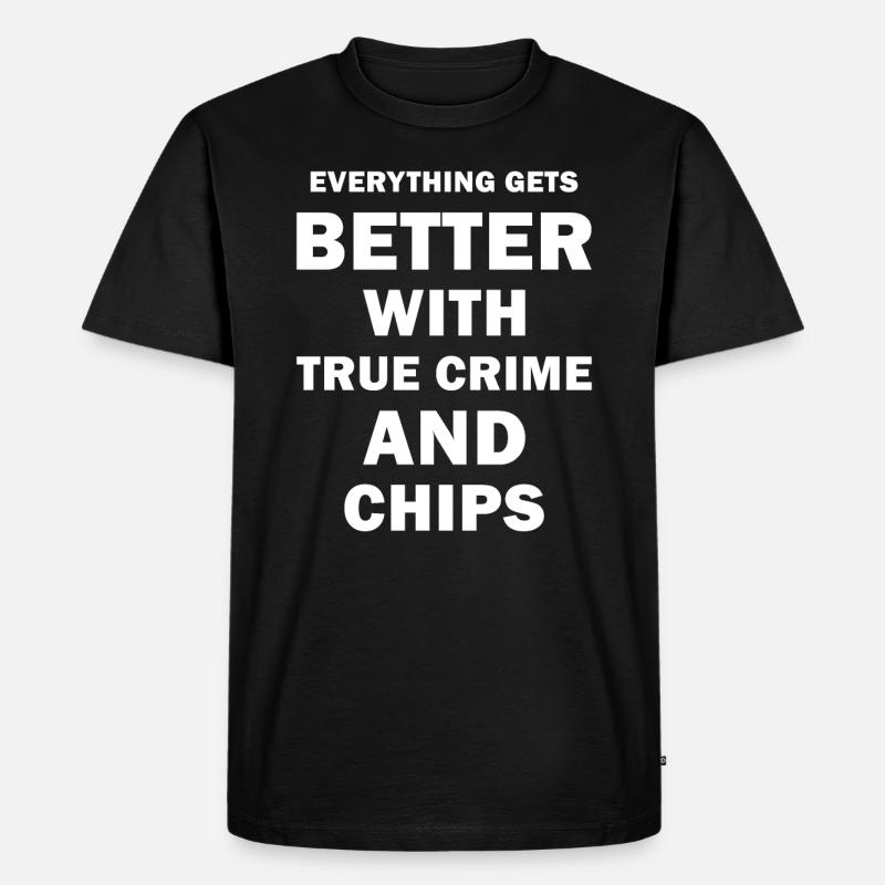 True Crime - Männer Premium Bio T-Shirt - Schwarz