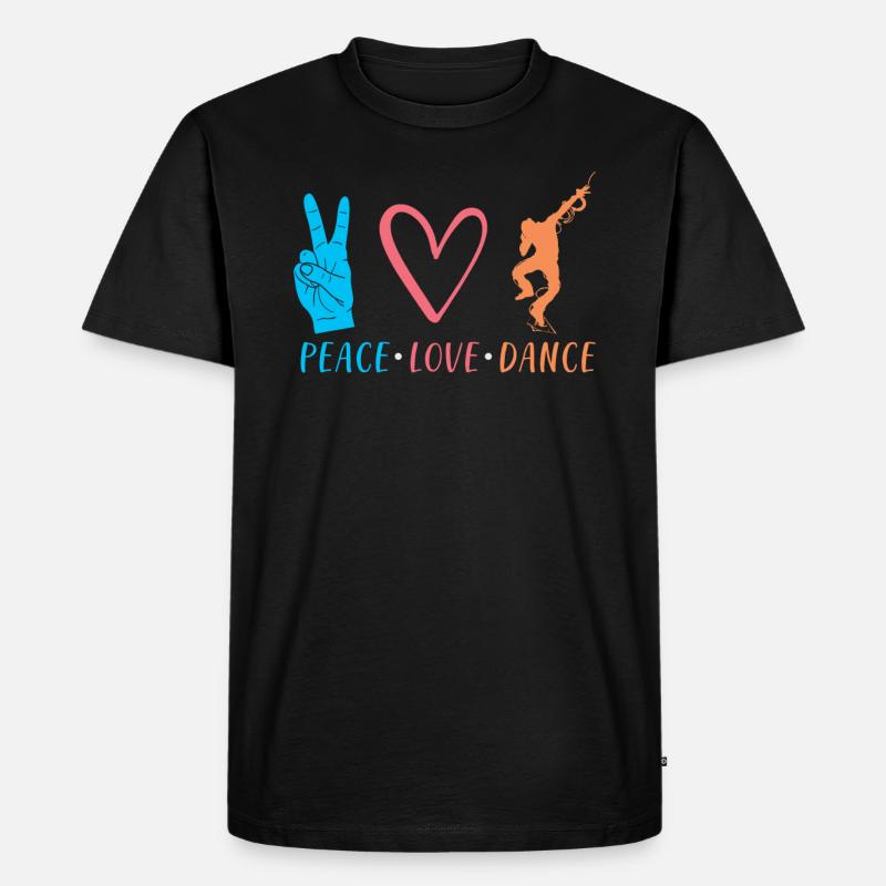 Tanzen Tänzer Geschenk - Männer Premium Bio T-Shirt - Schwarz