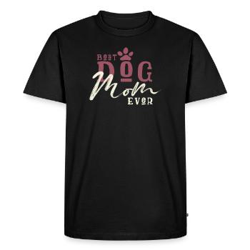 Best Dog Mom ever - Men's Premium Organic T-Shirt - black - Front - Nico (187cm)