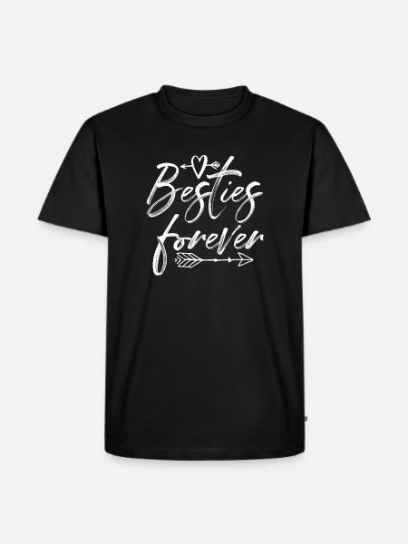 Besties forever - Men's Premium Organic T-Shirt - black