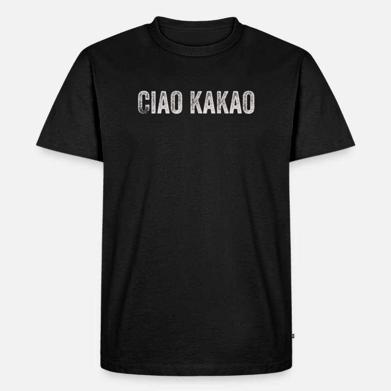 Ciao Kakao - Männer Premium Bio T-Shirt - Schwarz