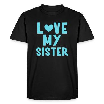 Moi ma sœur - T-shirt Premium bio Homme - noir - Devant - Nico (187cm)
