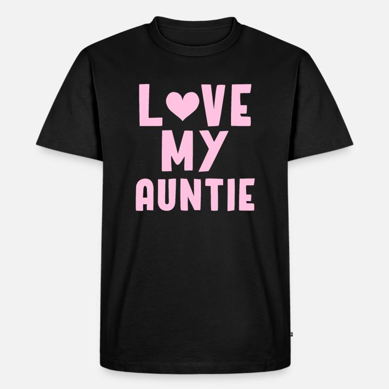 Auntie - Männer Premium Bio T-Shirt - Schwarz