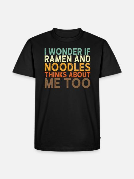 Dicton ramen Noodle - T-shirt Premium bio Homme - noir