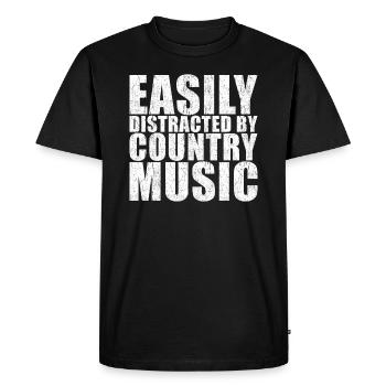 Musique country - T-shirt Premium bio Homme - noir - Devant - Nico (187cm)