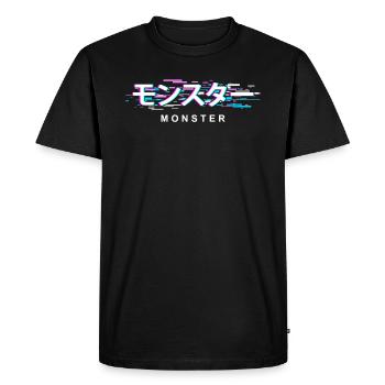 Monstre - T-shirt Premium bio Homme - noir - Devant - Nico (187cm)