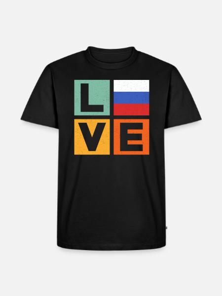 Russie Amour - T-shirt Premium bio Homme - noir