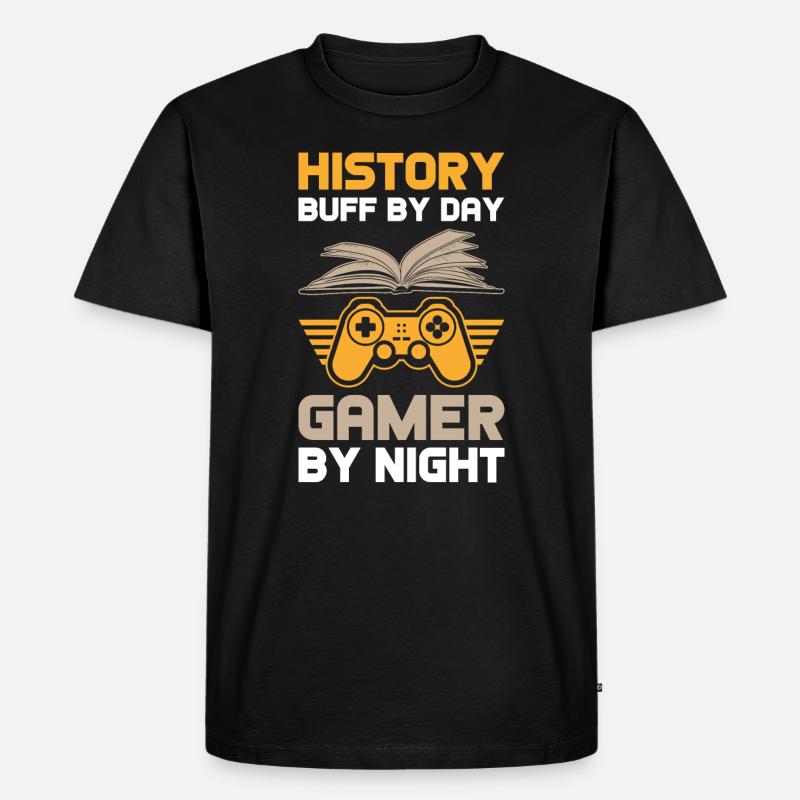 Geschichtslehrer Geschenk - Männer Premium Bio T-Shirt - Schwarz