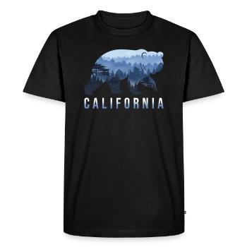 Californie - T-shirt Premium bio Homme - noir - Devant - Nico (187cm)
