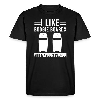 Bodyboard Boogie Boarding - T-shirt Premium bio Homme - noir - Devant - Nico (187cm)