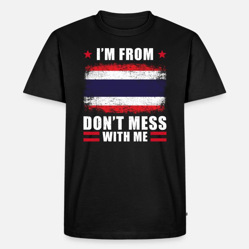 Thailand Spruch - Männer Premium Bio T-Shirt - Schwarz