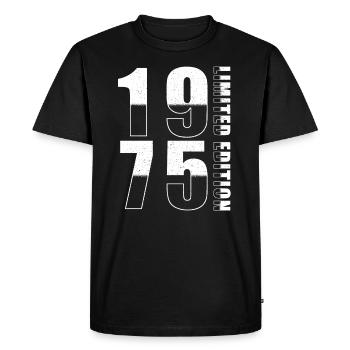 1975 Édition Limitée Anniversaire - T-shirt Premium bio Homme - noir - Devant - Nico (187cm)
