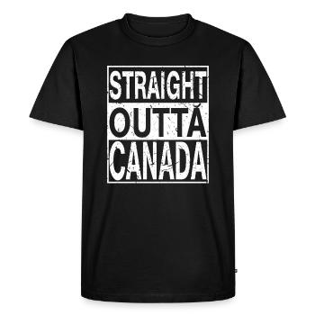 Canada Straight outta Canada - Men's Premium Organic T-Shirt - black - Front - Nico (187cm)