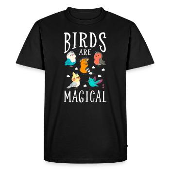 Bird - Men's Premium Organic T-Shirt - black - Front - Nico (187cm)