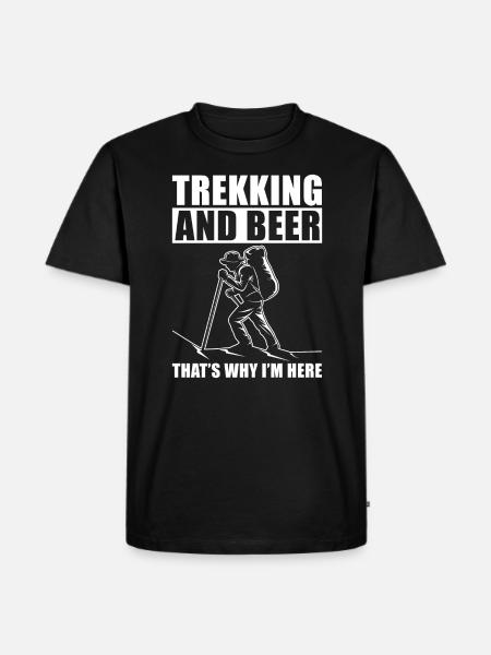 Trekking - Men's Premium Organic T-Shirt - black