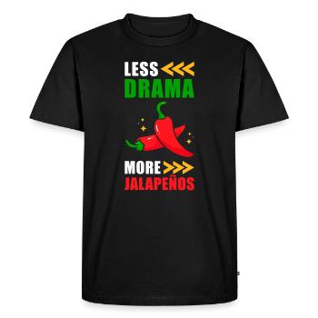 Jalapenos - T-shirt Premium bio Homme - noir - Devant - Nico (187cm)