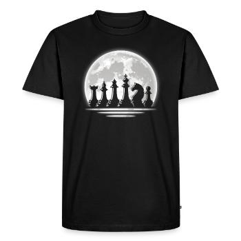 Chess - Men's Premium Organic T-Shirt - black - Front - Nico (187cm)