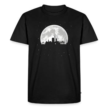 Ligne d’horizon de Berlin - T-shirt Premium bio Homme - noir - Devant - Nico (187cm)