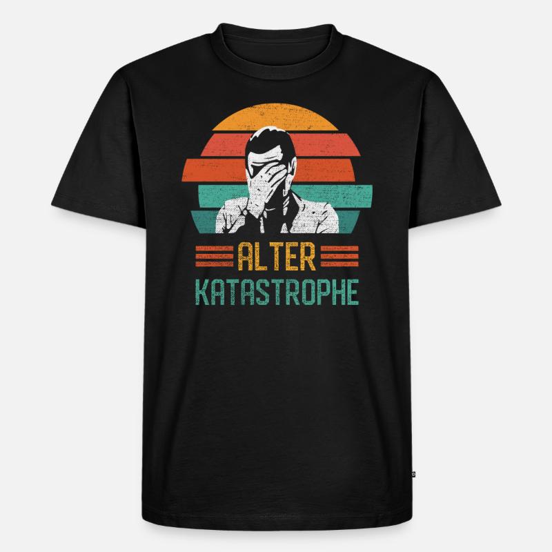 Alter Katastrophe - Männer Premium Bio T-Shirt - Schwarz