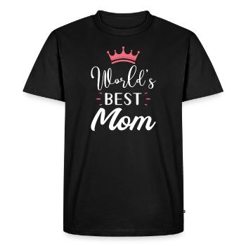 Meilleure maman du monde - T-shirt Premium bio Homme - noir - Devant - Nico (187cm)