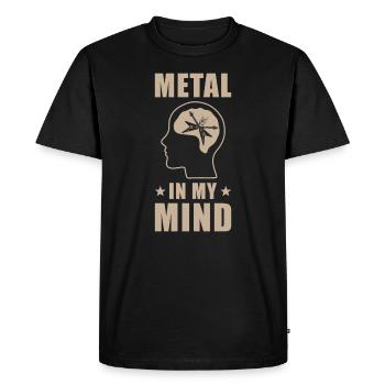 Metal Musik in my Mind - T-shirt Premium bio Homme - noir - Devant - Nico (187cm)