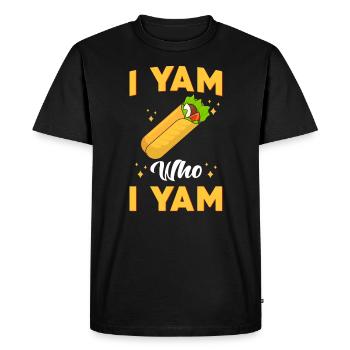 Shawarma I Yam qui I Yam - T-shirt Premium bio Homme - noir - Devant - Nico (187cm)