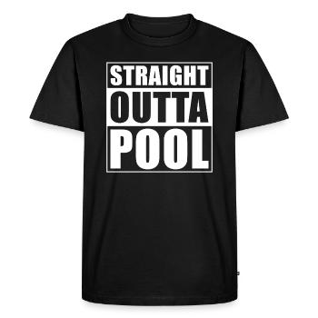Piscine - T-shirt Premium bio Homme - noir - Devant - Nico (187cm)