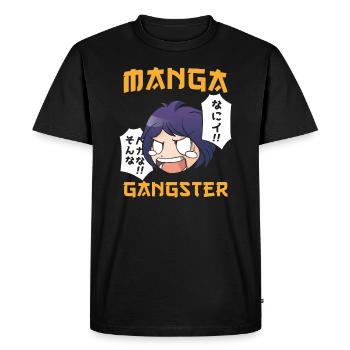 Manga Gangster - T-shirt Premium bio Homme - noir - Devant - Nico (187cm)