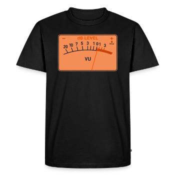 Compteur de volume - T-shirt Premium bio Homme - noir - Devant - Nico (187cm)