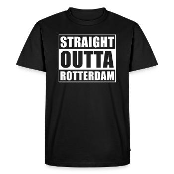 Tout droit sorti de Rotterdam - T-shirt Premium bio Homme - noir - Devant - Nico (187cm)