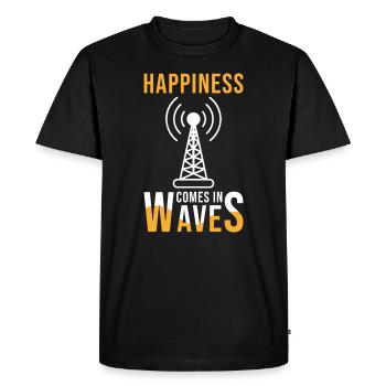Amateur radio - Men's Premium Organic T-Shirt - black - Front - Nico (187cm)